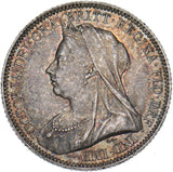 1893 Sixpence - Victoria British Silver Coin - Very Nice