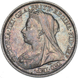 1899 Sixpence - Victoria British Silver Coin - Nice