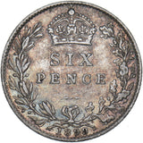 1899 Sixpence - Victoria British Silver Coin - Nice