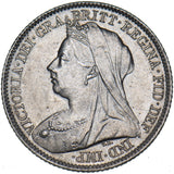 1899 Sixpence - Victoria British Silver Coin - Very Nice