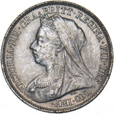 1901 Sixpence - Victoria British Silver Coin - Very Nice