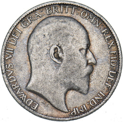 1902 Sixpence - Edward VII British Silver Coin