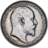 1904 Sixpence - Edward VII British Silver Coin - Nice