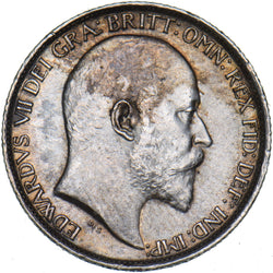 1906 Sixpence - Edward VII British Silver Coin - Very Nice