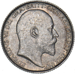1910 Sixpence - Edward VII British Silver Coin - Superb