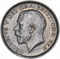 1911 Sixpence - George V British Silver Coin - Superb