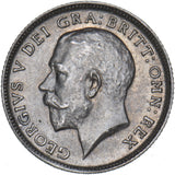1911 Sixpence - George V British Silver Coin - Superb