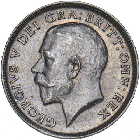 1911 Sixpence - George V British Silver Coin - Superb
