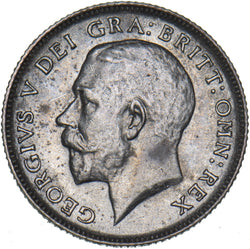 1912 Sixpence - George V British Silver Coin - Very Nice
