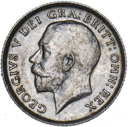 1914 Sixpence - George V British Silver Coin - Very Nice