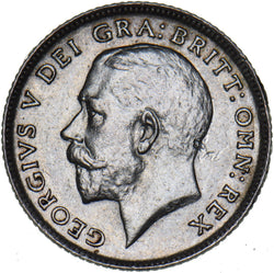 1915 Sixpence - George V British Silver Coin - Very Nice