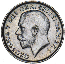 1916 Sixpence - George V British Silver Coin - Nice