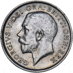 1917 Sixpence - George V British Silver Coin - Nice
