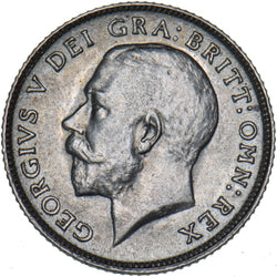 1918 Sixpence - George V British Silver Coin - Very Nice