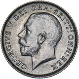 1918 Sixpence - George V British Silver Coin - Very Nice