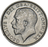 1921 Sixpence - George V British Silver Coin - Very Nice