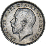 1922 Sixpence - George V British Silver Coin - Very Nice