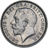 1923 Sixpence - George V British Silver Coin - Very Nice