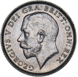 1924 Sixpence - George V British Silver Coin - Nice