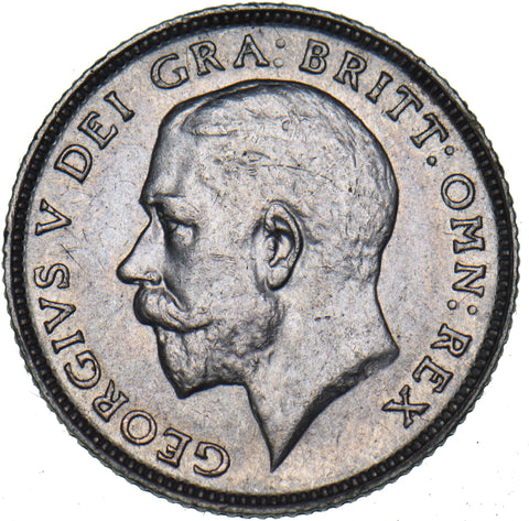 1924 Sixpence - George V British Silver Coin - Nice