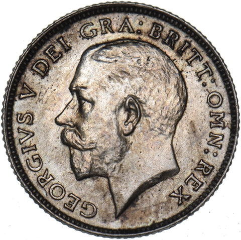 1925 Sixpence - George V British Silver Coin - Very Nice