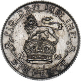 1925 Sixpence - George V British Silver Coin - Very Nice