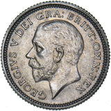 1926 Sixpence - George V British Silver Coin - Superb