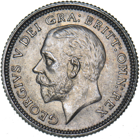 1926 Sixpence - George V British Silver Coin - Superb