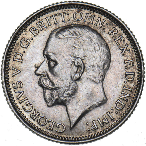 1927 Proof Sixpence - George V British Silver Coin - Very Nice