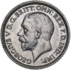1928 Sixpence - George V British Silver Coin - Very Nice
