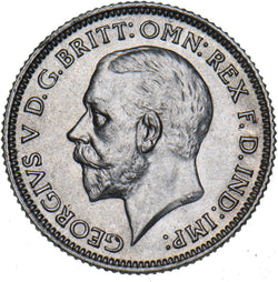 1930 Sixpence - George V British Silver Coin - Superb