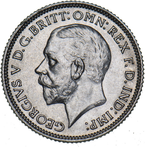1930 Sixpence - George V British Silver Coin - Superb