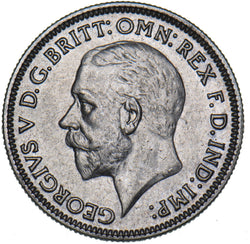 1931 Sixpence - George V British Silver Coin - Very Nice