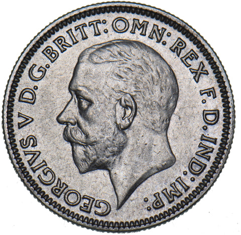 1931 Sixpence - George V British Silver Coin - Very Nice