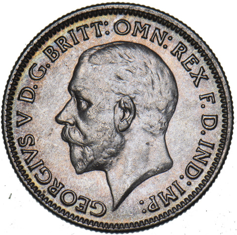 1932 Sixpence - George V British Silver Coin - Very Nice
