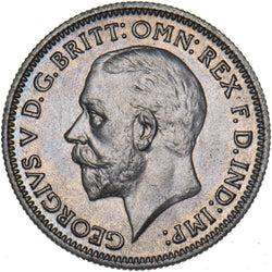 1934 Sixpence - George V British Silver Coin - Superb