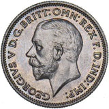 1934 Sixpence - George V British Silver Coin - Superb