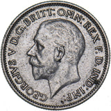 1935 Sixpence - George V British Silver Coin - Very Nice