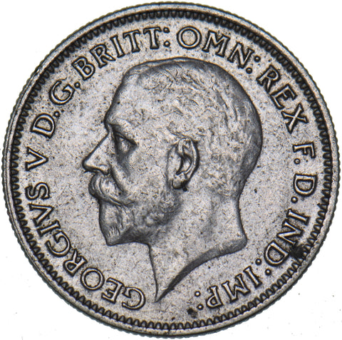 1935 Sixpence - George V British Silver Coin - Very Nice