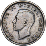 1952 Sixpence - George VI British  Coin