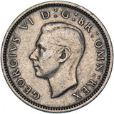 1952 Sixpence - George VI British  Coin - Nice