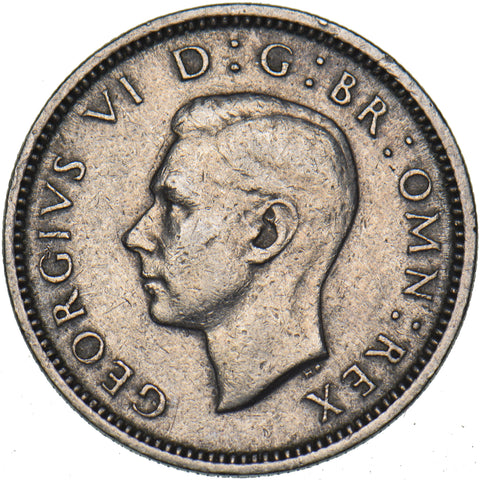 1952 Sixpence - George VI British  Coin - Nice