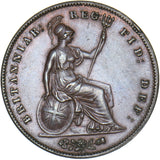 1848 Penny - Victoria British Copper Coin - Superb