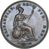 1859 Penny - Victoria British Copper Coin - Superb