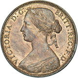 1860 Penny (F13) - Victoria British Bronze Coin - Superb
