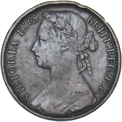 1876 H Penny - Victoria British Bronze Coin