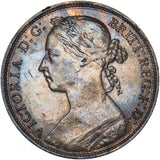 1887 Penny - Victoria British Bronze Coin - Nice