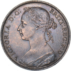 1888 Penny - Victoria British Bronze Coin - Very Nice