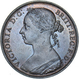 1888 Penny - Victoria British Bronze Coin - Very Nice