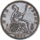 1891 Penny - Victoria British Bronze Coin - Very Nice